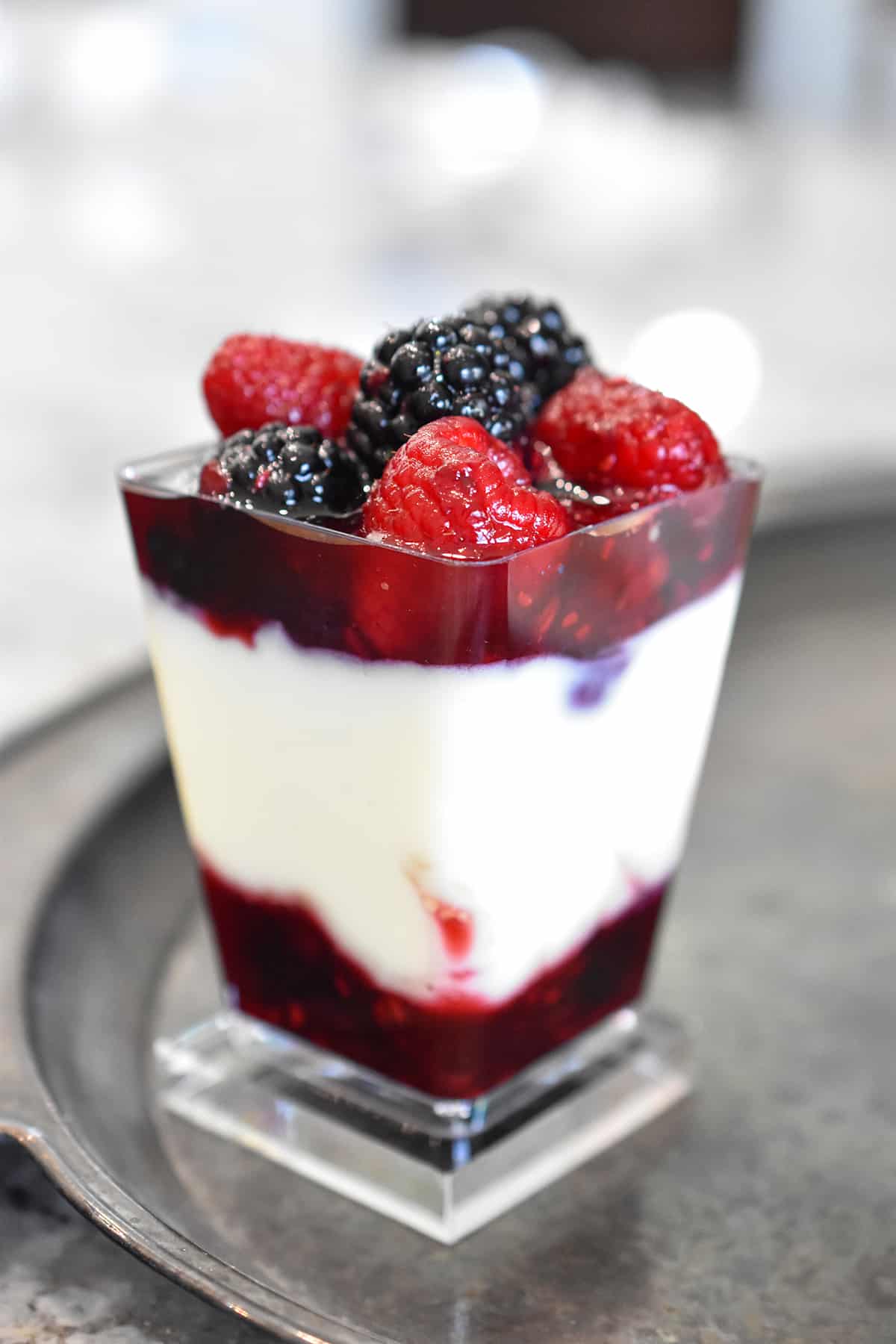 Red Wine Dessert Sauce with Berries