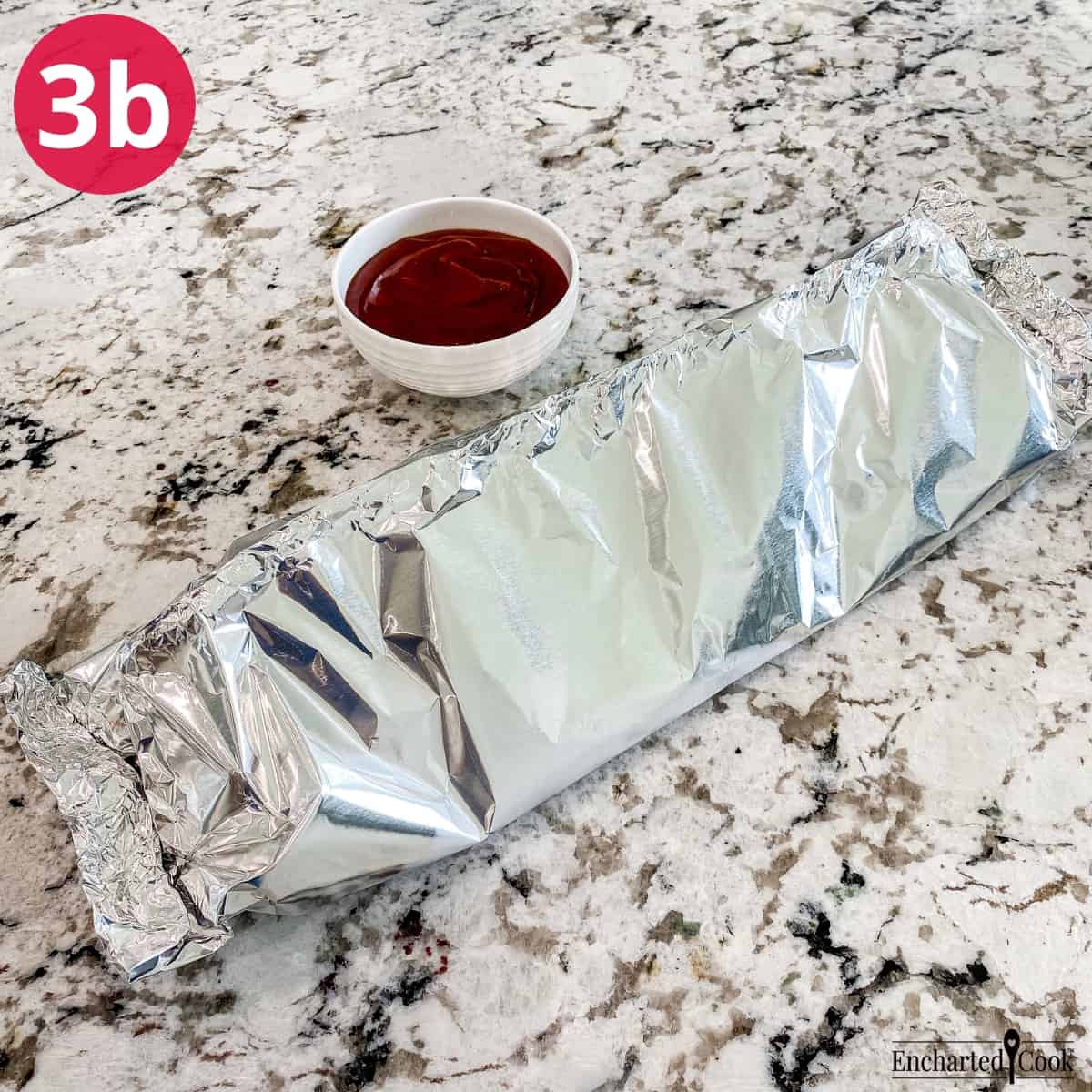 Process Photo 3b - The ribs are sealed in the aluminum foil.