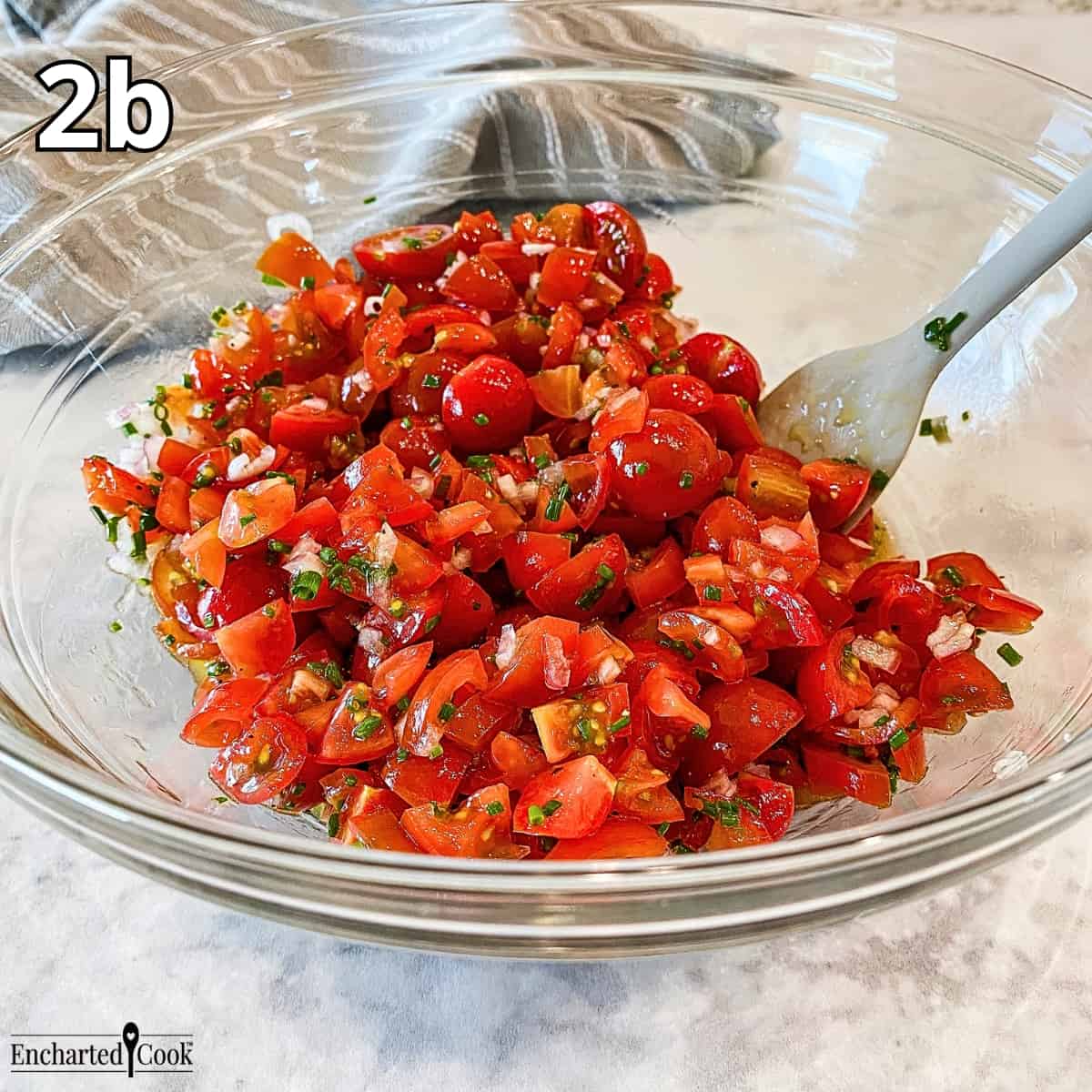 Process Photo 2b: All of the ingredients are folded together.