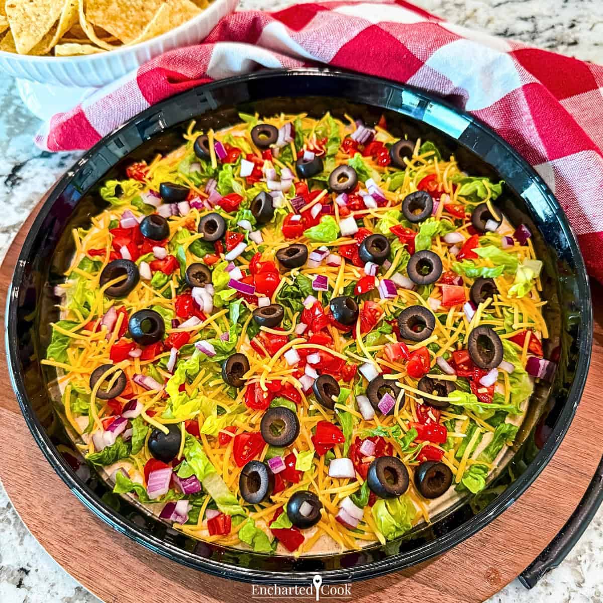 Easy Taco Dip (with Taco Toppings)