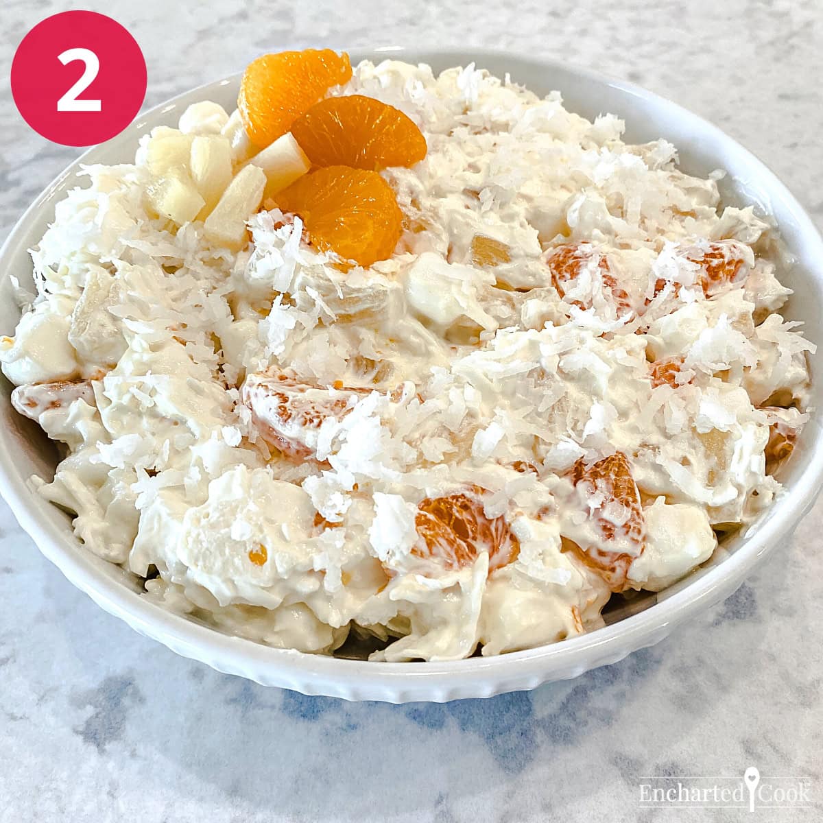 Process Photo 2 - 5 Cup Fruit Salad chilled and ready to be served.