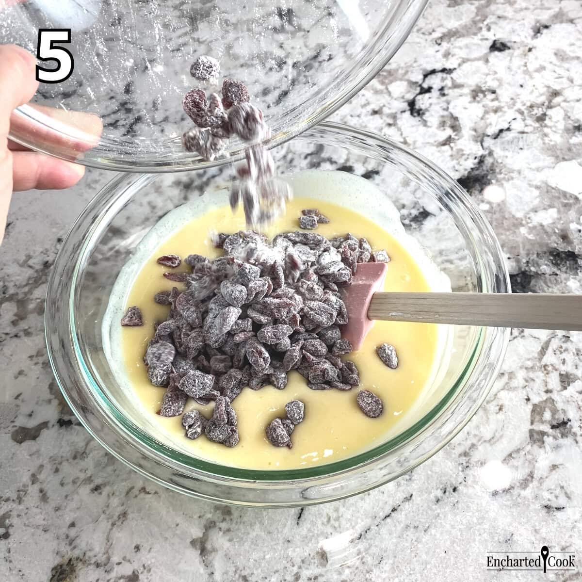 Process Photo 5 - Add dredged cranberries to pie filling.