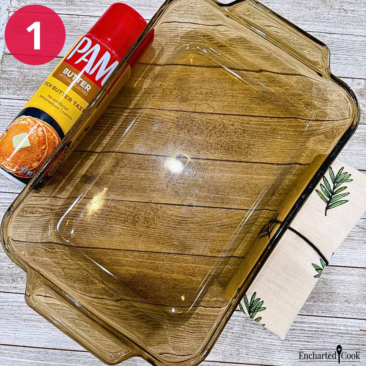 Process Photo 1 - Spray a 13 x 9" baking dish with non-stick cooking spray.