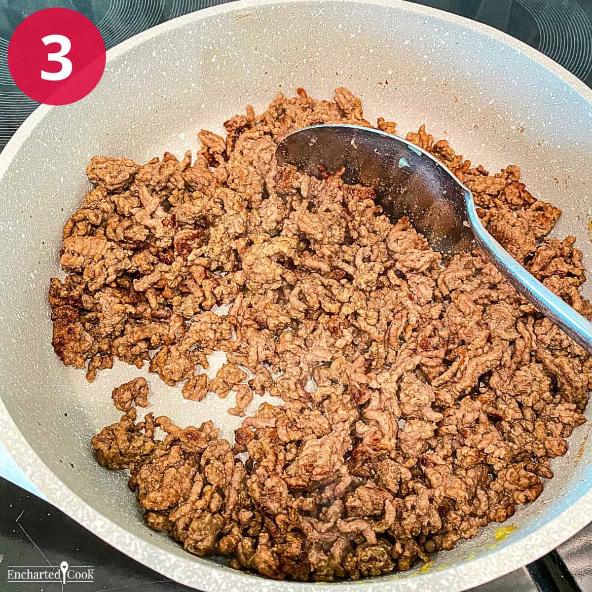 Process Photo 3 - Brown the ground beef.